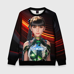 Свитшот детский Stellar Blade Eve dark, цвет: 3D-черный