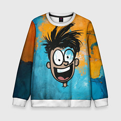 Детский свитшот Красочный человечек веселым лицом