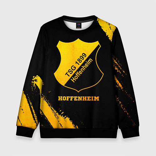 Детский свитшот Hoffenheim - gold gradient / 3D-Черный – фото 1