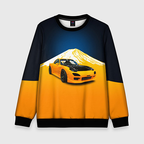 Детский свитшот Спортивный японский автомобиль / 3D-Черный – фото 1