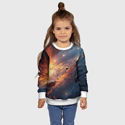 Свитшот детский Вселенная и планеты, цвет: 3D-белый — фото 2