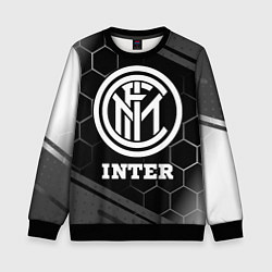 Свитшот детский Inter sport на темном фоне, цвет: 3D-черный