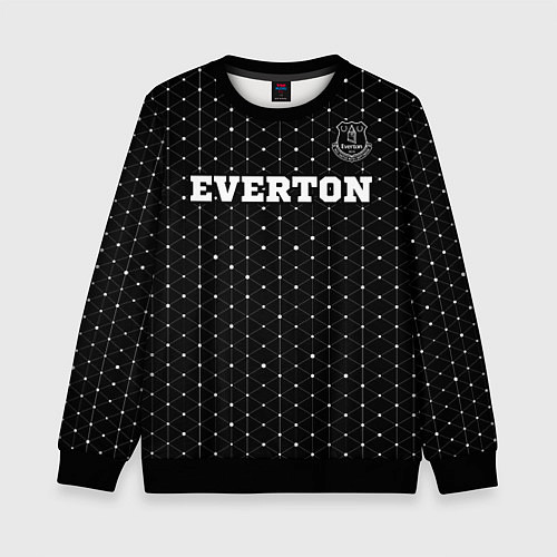 Детский свитшот Everton sport на темном фоне посередине / 3D-Черный – фото 1