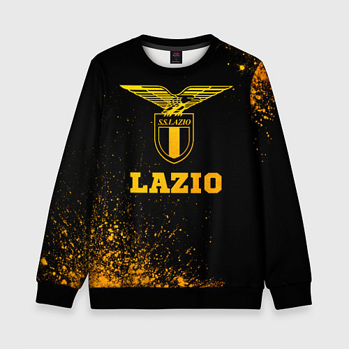 Детский свитшот Lazio - gold gradient / 3D-Черный – фото 1