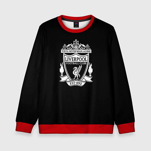 Детский свитшот Liverpool fc club / 3D-Красный – фото 1
