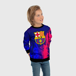 Свитшот детский Barcelona fc club gradient, цвет: 3D-черный — фото 2