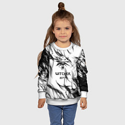 Свитшот детский Кибер ведьмак 2077, цвет: 3D-белый — фото 2