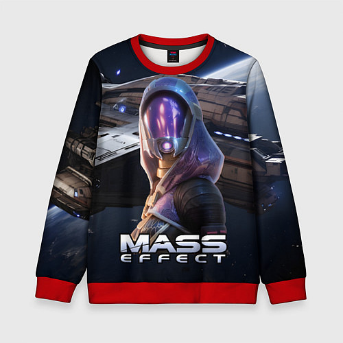 Детский свитшот Mass Effect ТалиЗора / 3D-Красный – фото 1