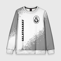 Свитшот детский Galatasaray sport на светлом фоне вертикально, цвет: 3D-белый