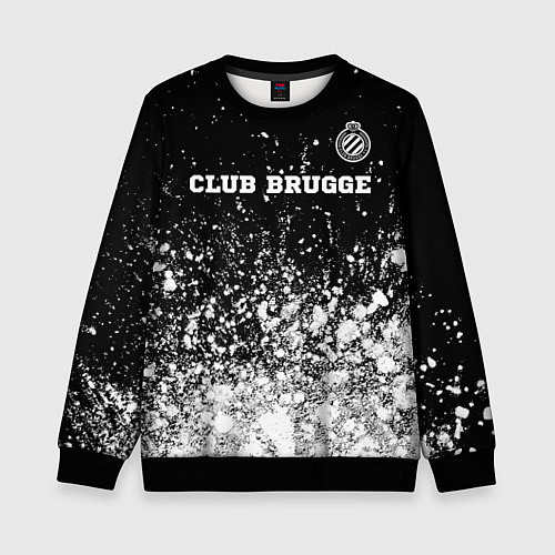 Детский свитшот Club Brugge sport на темном фоне посередине / 3D-Черный – фото 1