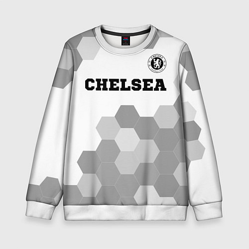 Детский свитшот Chelsea sport на светлом фоне посередине / 3D-Белый – фото 1