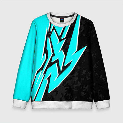 Детский свитшот Mint graffiti / 3D-Белый – фото 1