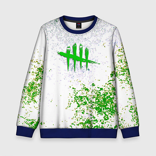 Детский свитшот Dead by daylight краски / 3D-Синий – фото 1