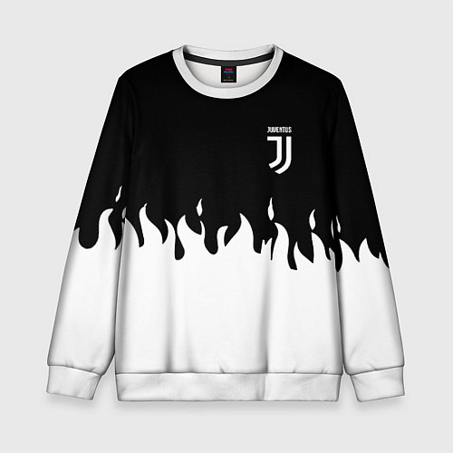 Детский свитшот Juventus fire / 3D-Белый – фото 1