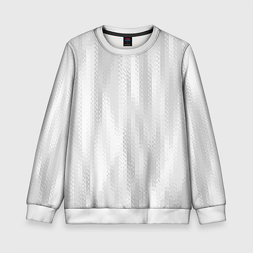Детский свитшот Светлый серый абстрактные полосы / 3D-Белый – фото 1