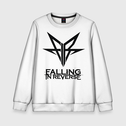 Детский свитшот Falling in Reverse band logo / 3D-Белый – фото 1
