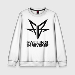 Свитшот детский Falling in Reverse band logo, цвет: 3D-белый