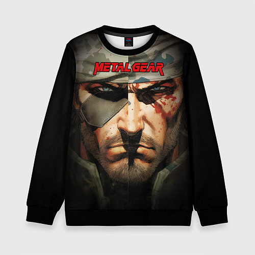 Детский свитшот Metal gear Venom Snake / 3D-Черный – фото 1