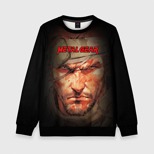 Детский свитшот Metal gear Venom Snake / 3D-Черный – фото 1