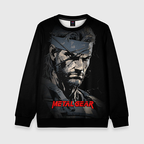 Детский свитшот Metal gear Venom Snake / 3D-Черный – фото 1