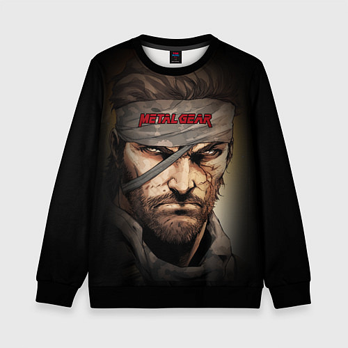 Детский свитшот Metal gear Venom Snake / 3D-Черный – фото 1