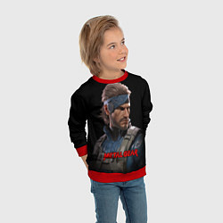 Свитшот детский Веном Снейк из игры Metal gear, цвет: 3D-красный — фото 2