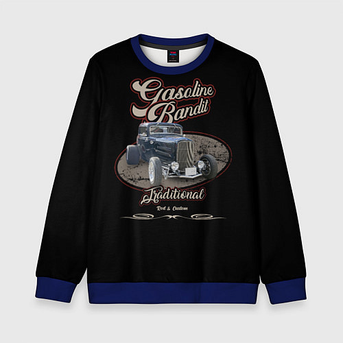 Детский свитшот Gasoline bandit / 3D-Синий – фото 1