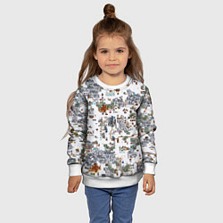 Свитшот детский Герои 3 Карта Башни, цвет: 3D-белый — фото 2