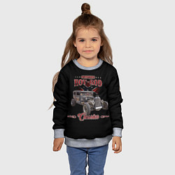 Свитшот детский Классический хот-род в rat стиле, цвет: 3D-меланж — фото 2