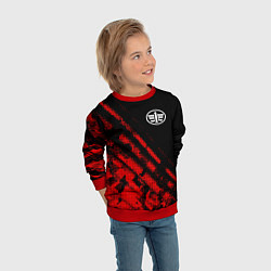 Свитшот детский FAW sport grunge, цвет: 3D-красный — фото 2