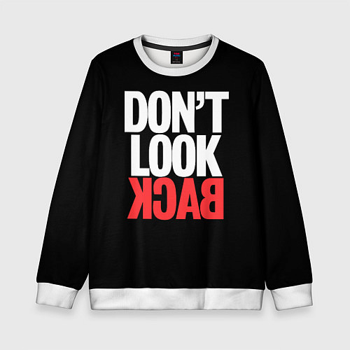Детский свитшот Dont look back - the call / 3D-Белый – фото 1