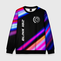 Детский свитшот Blink 182 neon rock lights