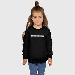 Свитшот детский Hummer logo, цвет: 3D-черный — фото 2