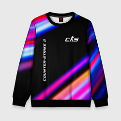 Свитшот детский Counter-Strike 2 speed game lights, цвет: 3D-черный