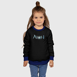 Свитшот детский AION logo, цвет: 3D-синий — фото 2