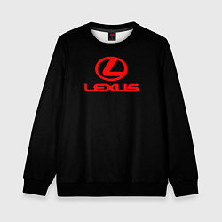 Детский свитшот Lexus red logo