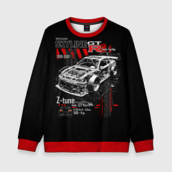 Свитшот детский Skyline korch r34, цвет: 3D-красный