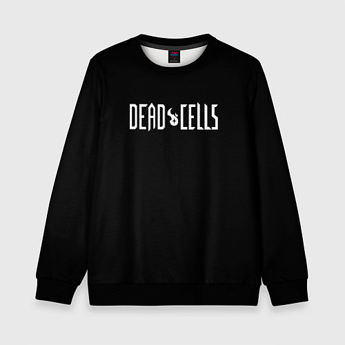 Детский свитшот Dead Cells logo white / 3D-Черный – фото 1