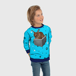 Свитшот детский Шлепа в коробке, цвет: 3D-синий — фото 2