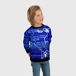 Свитшот детский Синий экран смерти виндовс, цвет: 3D-черный — фото 2
