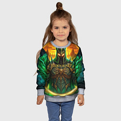 Свитшот детский Elden Ring black knight, цвет: 3D-меланж — фото 2