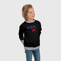 Свитшот детский All stars logo, цвет: 3D-меланж — фото 2