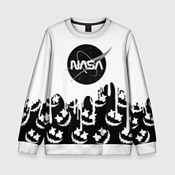 Свитшот детский Marshmello x Nasa, цвет: 3D-белый