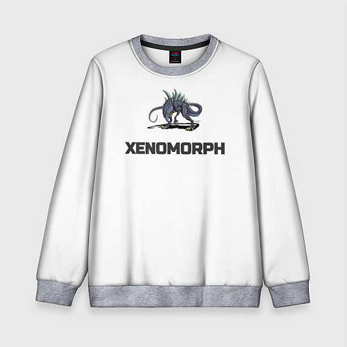 Детский свитшот Чужой xenomorph / 3D-Меланж – фото 1