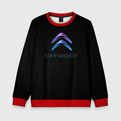 Детский свитшот Citroen logo neon