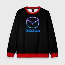 Детский свитшот Mazda neon logo