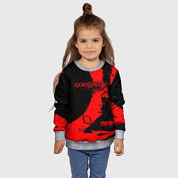 Свитшот детский God of War текстура, цвет: 3D-меланж — фото 2