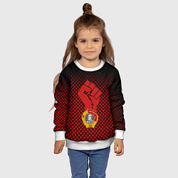 Свитшот детский Возвращение СССР - Ленин, цвет: 3D-белый — фото 2