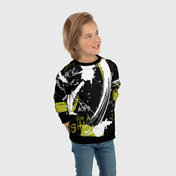 Свитшот детский Надписи на стене, цвет: 3D-черный — фото 2