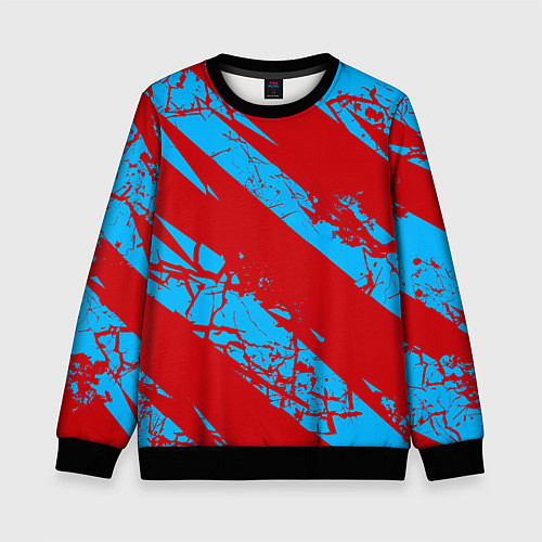 Детский свитшот Абстрактный узор с концепцией / 3D-Черный – фото 1